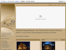 Tablet Screenshot of bergschloesschen.de